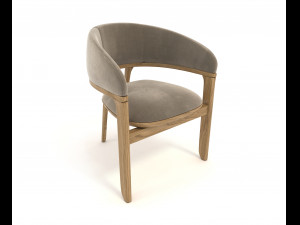 contemporary design table and chair set 2 Modelo 3D