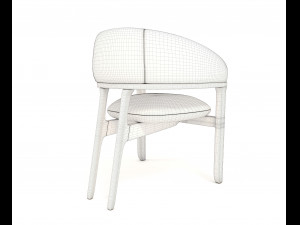 contemporary design table and chair set 2 Modelo 3D