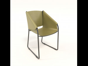 contemporary design table and chair set 3 3D Модель