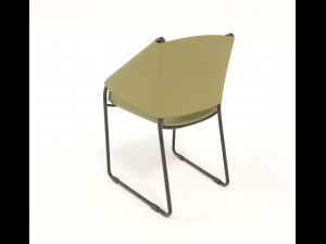 contemporary design table and chair set 3 3D Модель