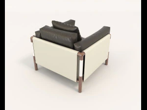 contemporary design armchair set 3D Model