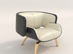 contemporary design armchair set 2 3Dモデル