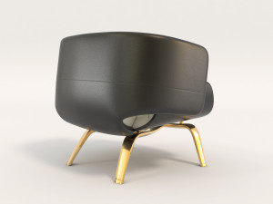 contemporary design armchair set 2 3Dモデル