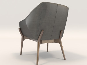 modern armchair design set 2 Model 3D