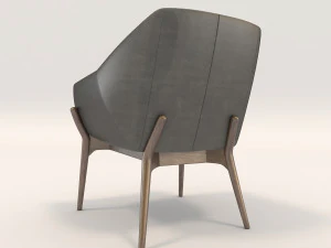 modern armchair design set 2 3D Model