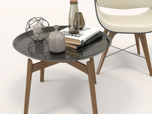 modern armchair design set 3 3D Модель