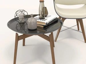 modern armchair design set 3 3D Model