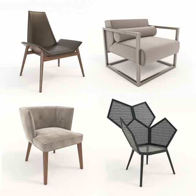 modern coffee chair Modèle 3D .c4d .max .obj .3ds .fbx .stl .blend 