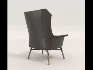 modern armchair design set 4 Modello 3D