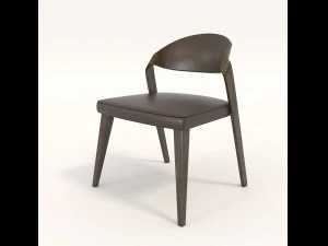 contemporary design table and chair set 4 3D Model