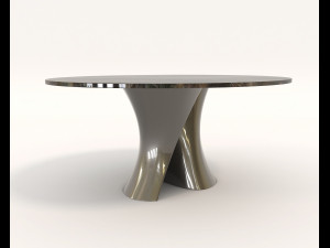 contemporary design table and chair set 4 Modello 3D