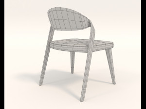 contemporary design table and chair set 4 Modello 3D