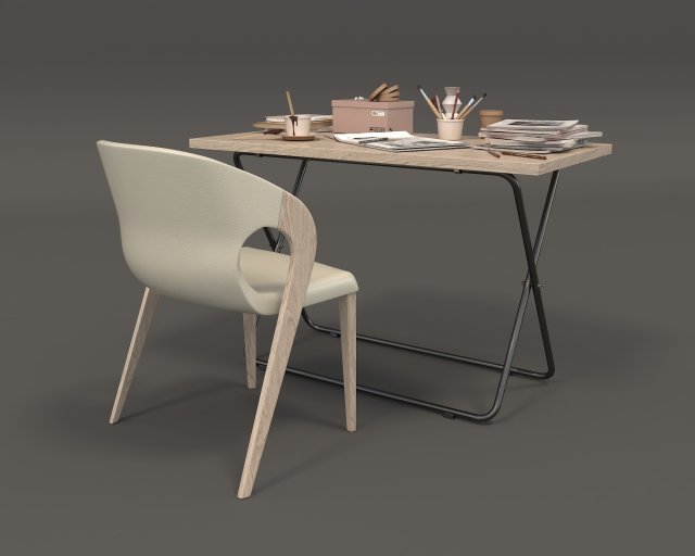 modern office furniture 3D 모델 .c4d .max .obj .3ds .fbx .stl .blend