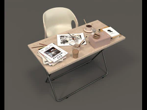 modern office furniture 3D Model