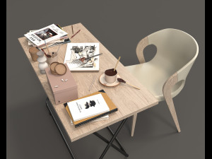 modern office furniture 3D 모델