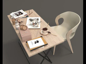 modern office furniture 3D Model