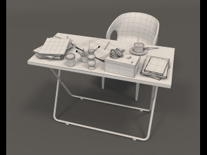 modern office furniture 3D 모델
