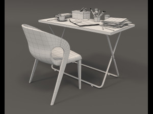 modern office furniture 3D 모델
