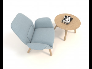 modern armchair design set 5 3D Model