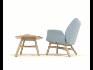 modern armchair design set 5 3D Model