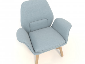 modern armchair design set 5 3D Model