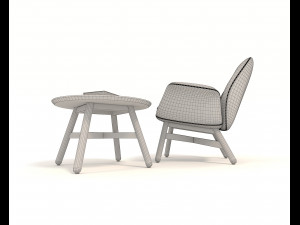 modern armchair design set 5 3D Model
