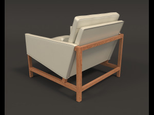 contemporary design armchair set 3 3D Model