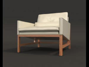 contemporary design armchair set 3 3D Model