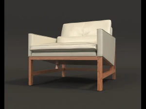 contemporary design armchair set 3 3D Model