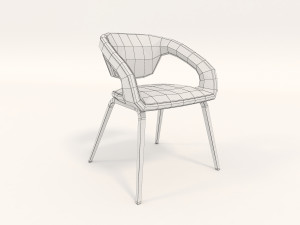 modern table and chair set 4 Modello 3D