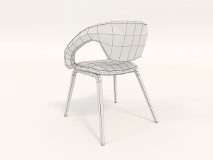 modern table and chair set 4 Modello 3D