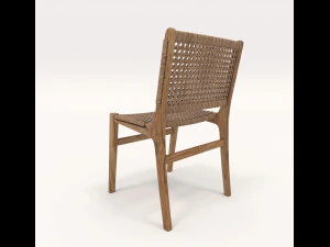 outdoor rattan furniture set 3D Model