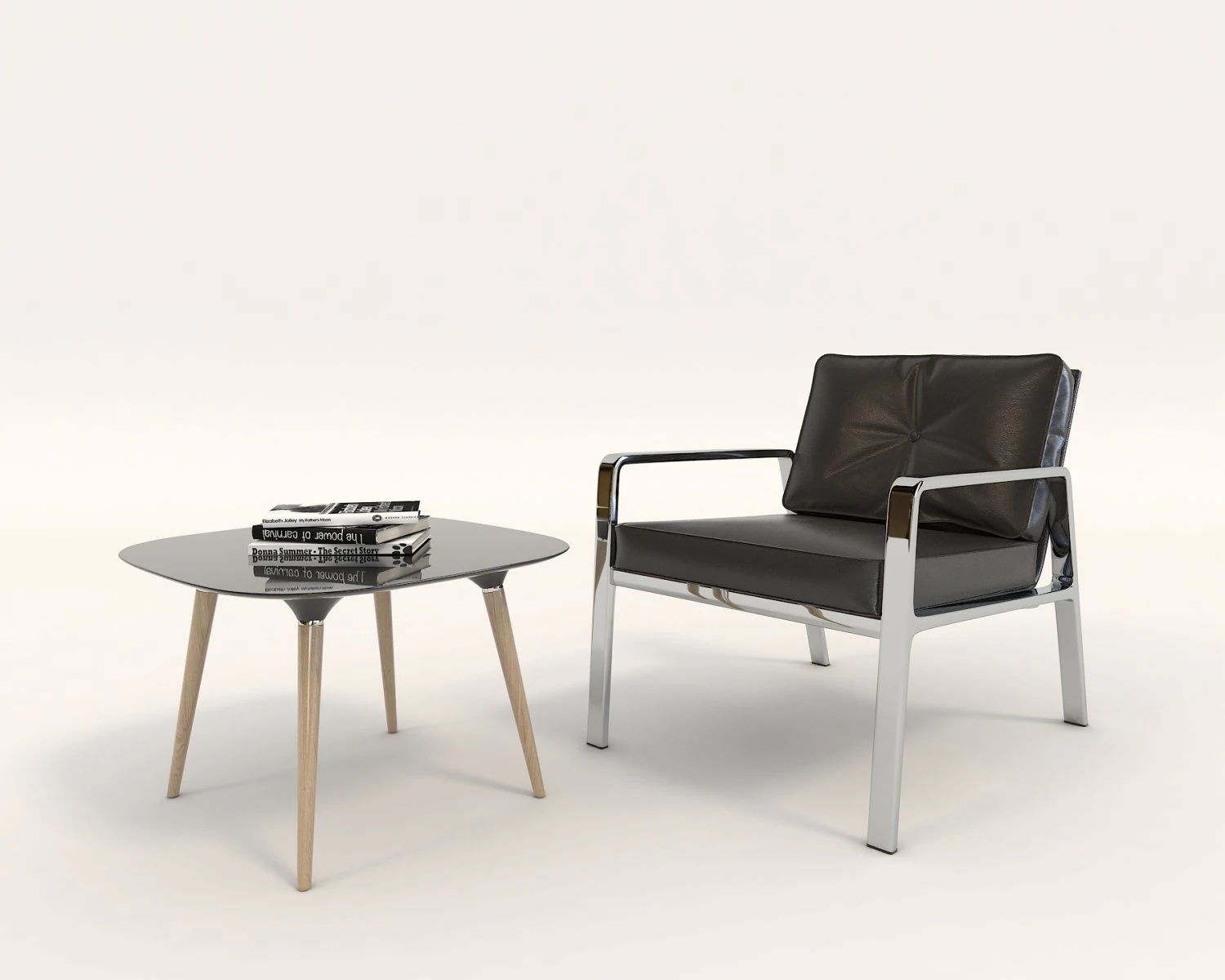 contemporary design armchair set 4 3D Model .c4d .max .obj .3ds .fbx .stl .blend 