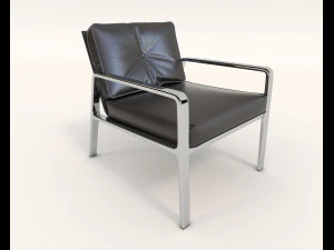 contemporary design armchair set 4 3D Model