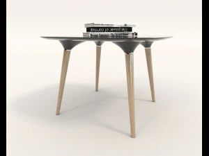 contemporary design armchair set 4 3D Model