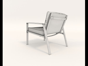 contemporary design armchair set 4 Modèle 3D