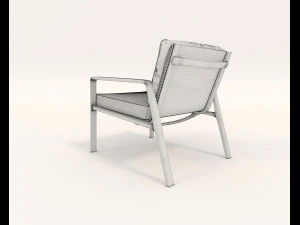 contemporary design armchair set 4 3D Model