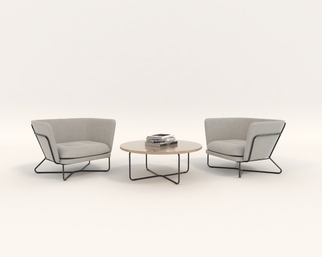 modern table and chair set 5 3D 模型 .c4d .max .obj .3ds .fbx .stl .blend 