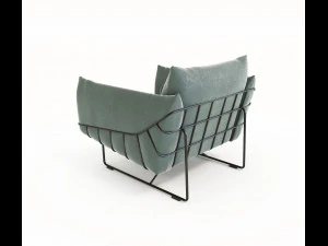 contemporary design armchair set 5 3D Model