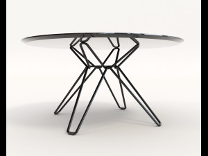 contemporary design armchair set 5 3D Model