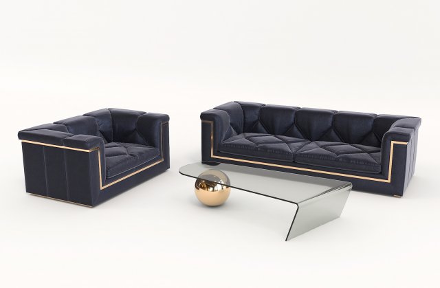 contemporary design armchair set 6 3D Model .c4d .max .obj .3ds .fbx .stl .blend 