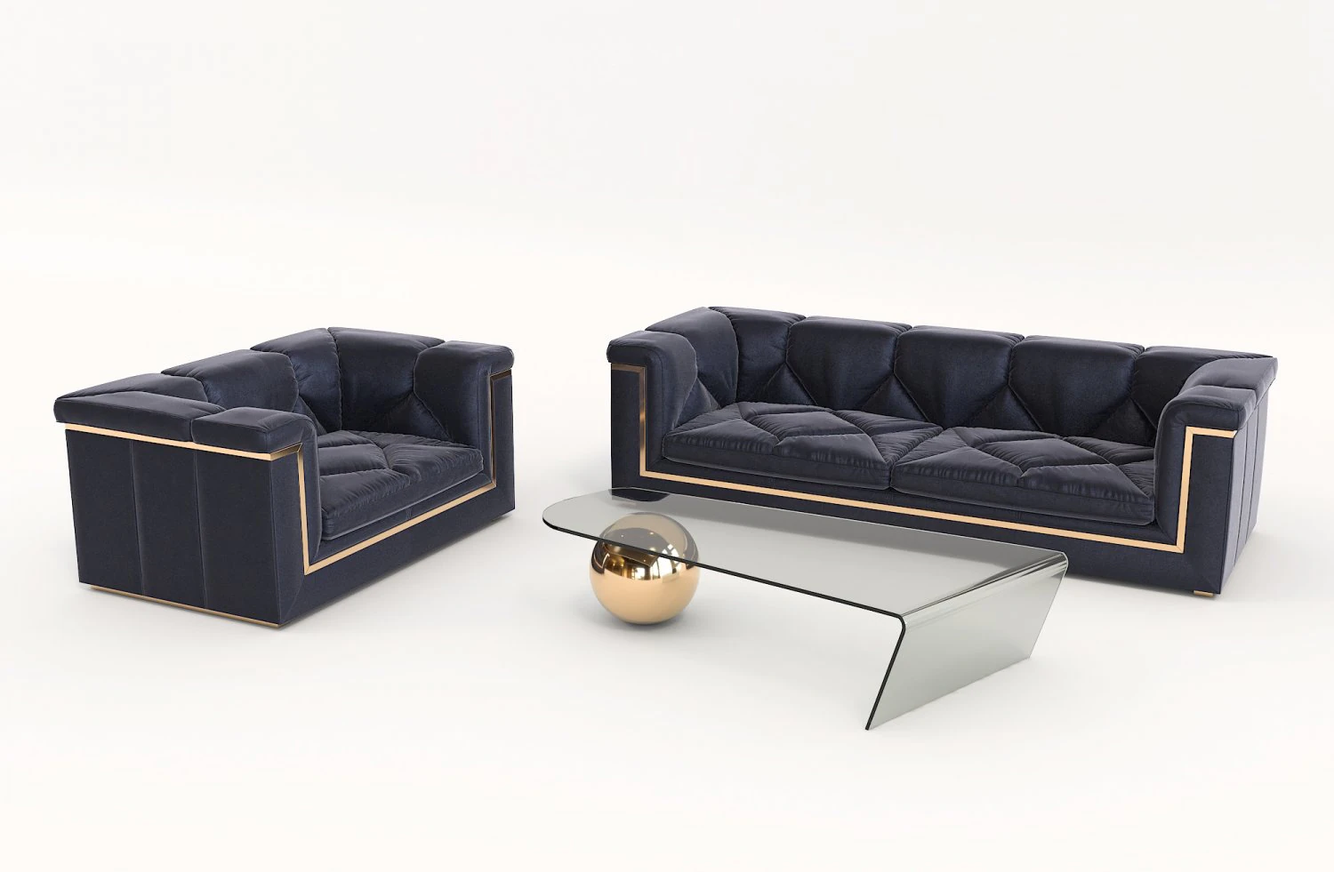 contemporary design armchair set 6 3D Model .c4d .max .obj .3ds .fbx .stl .blend 