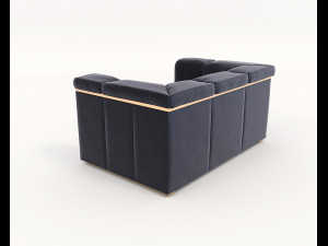 contemporary design armchair set 6 3D Model