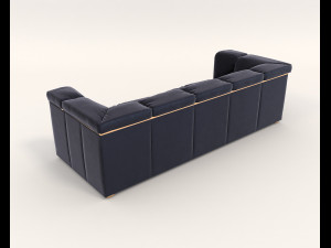 contemporary design armchair set 6 3D Model