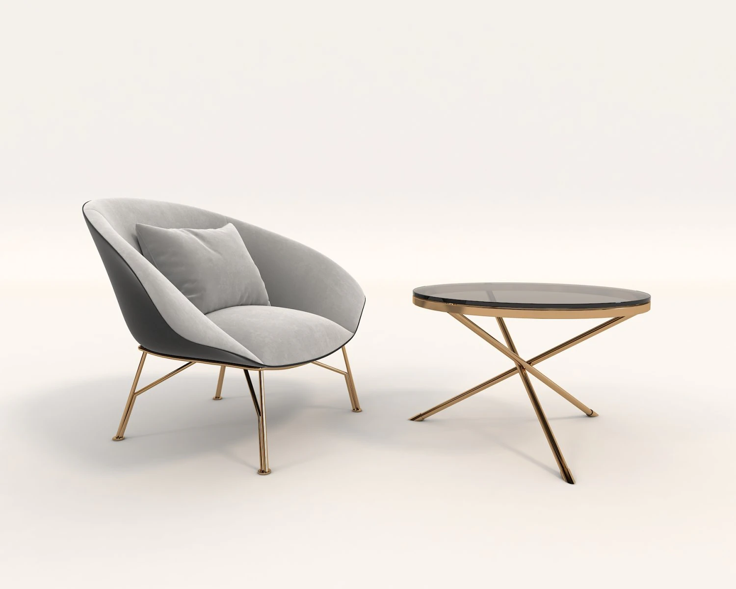 contemporary design armchair set 7 3D Model .c4d .max .obj .3ds .fbx .stl .blend 