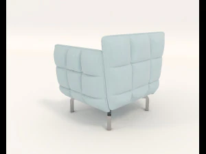 modern table and chair set 6 3D Model