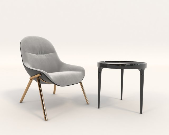 contemporary design armchair set 8 Modello 3D .c4d .max .obj .3ds .fbx .stl .blend 