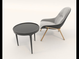 contemporary design armchair set 8 Modello 3D