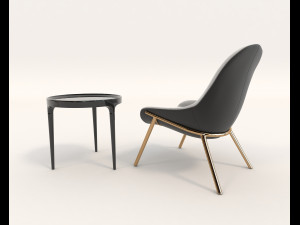 contemporary design armchair set 8 Modello 3D
