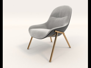 contemporary design armchair set 8 Modello 3D